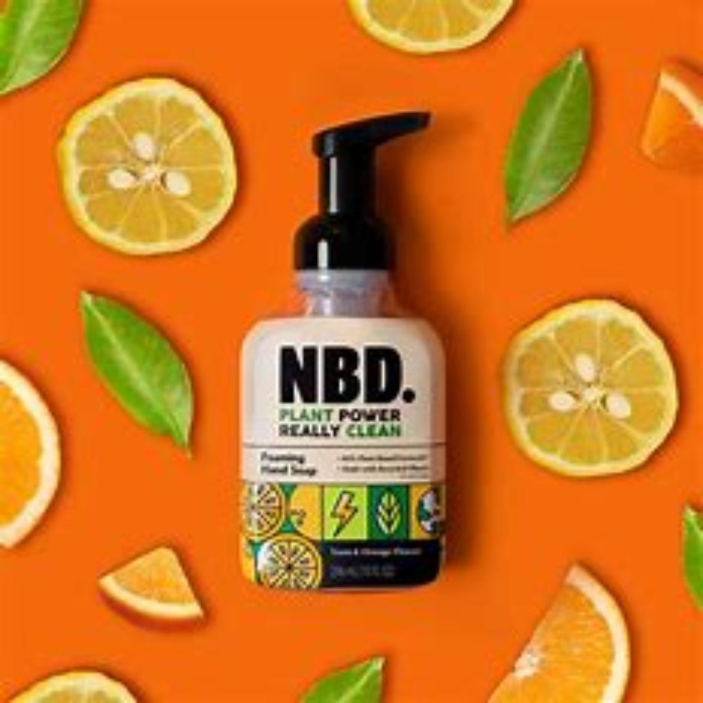 VEGAN ORGANIC HAND SOAP! NBD Plant Power Really Clean YUZU & ORANGE FLOWER SCENT